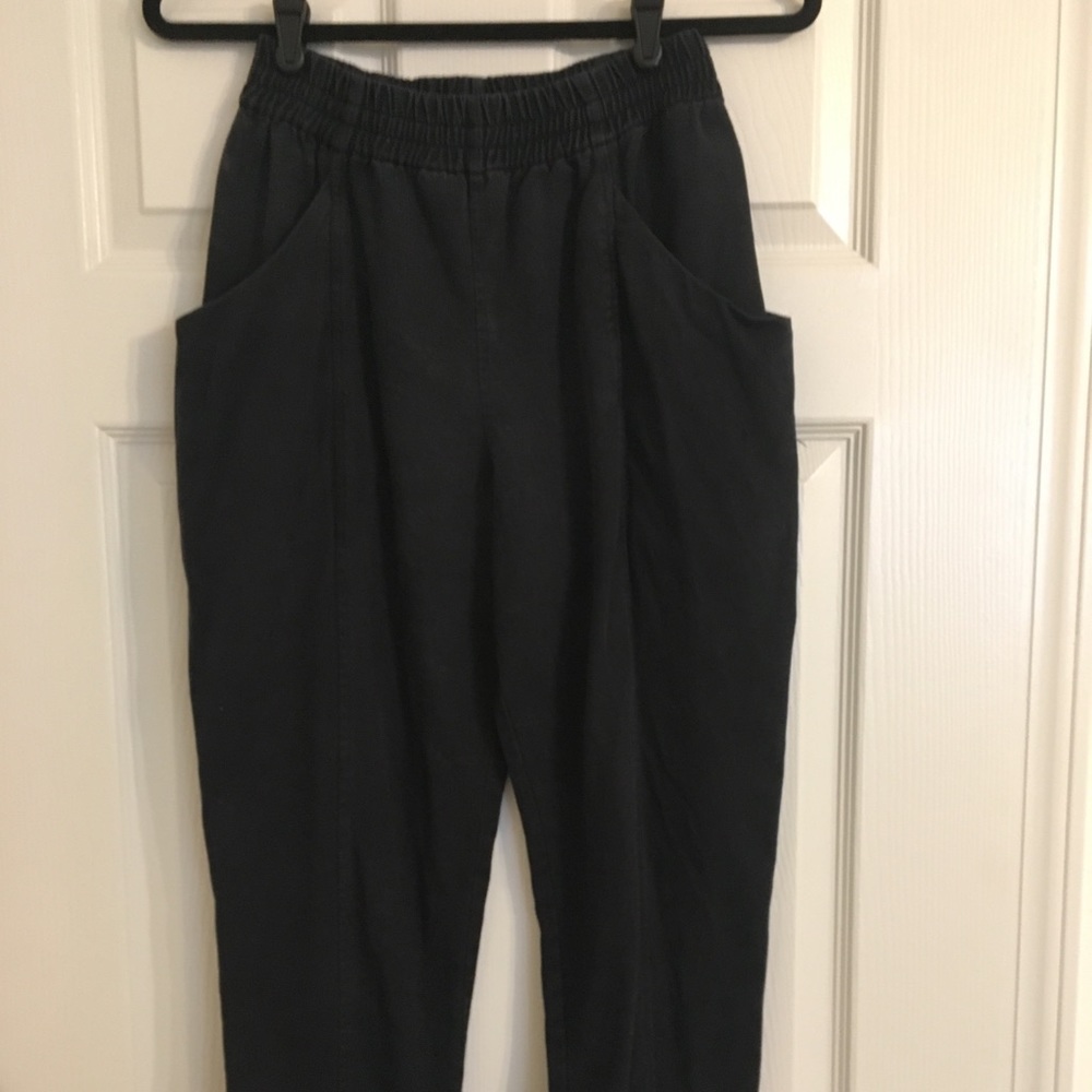 Elizabeth Suzann Black cotton Clyde pant 4 R